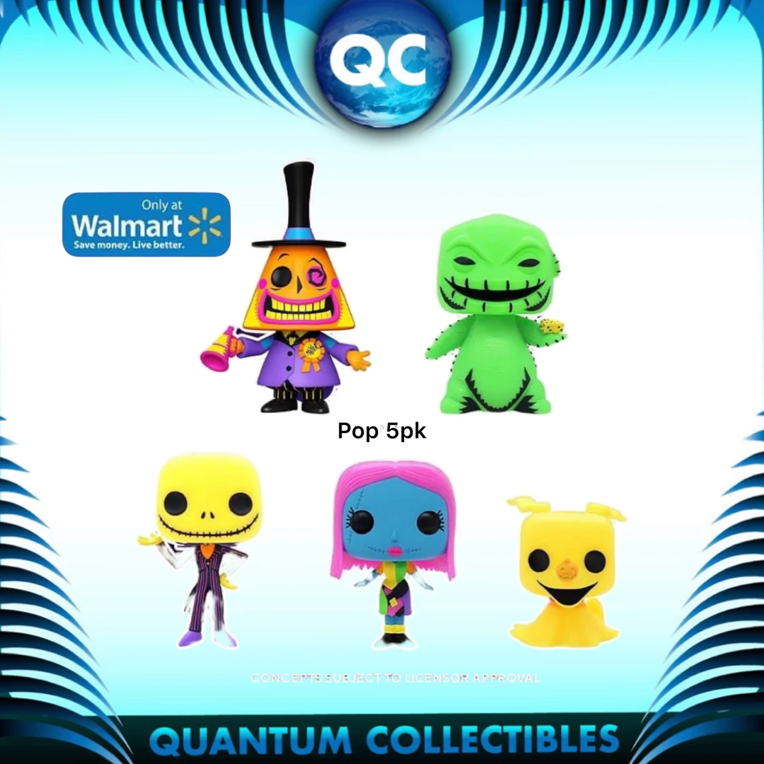 Quantum Collectibles Funko Pop! Nightmare Before Christmas Blacklight Walmart Exclusive 5 Pack Preorder 3 Quantum Collectibles Funko Pop! Nightmare Before Christmas Blacklight Walmart Exclusive 5 Pack Preorder