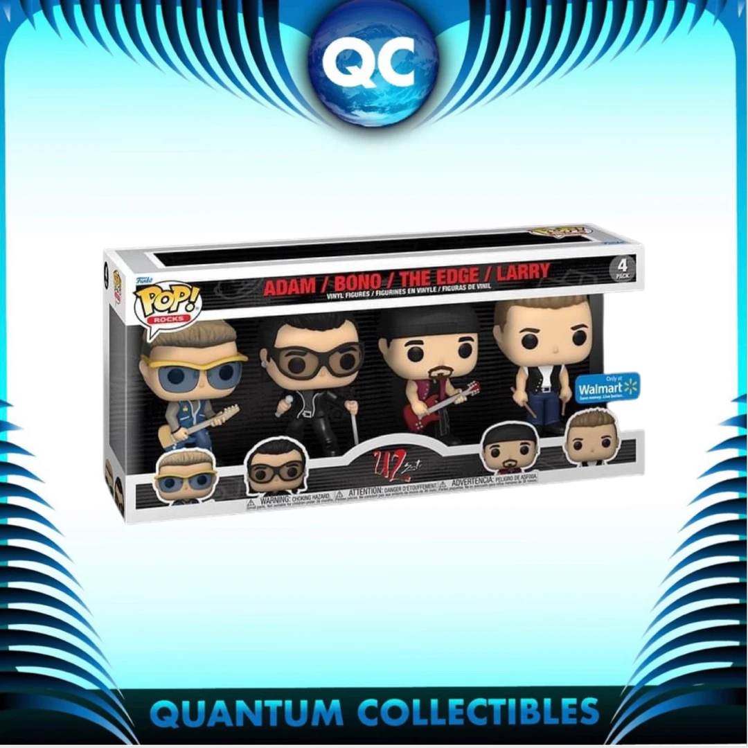Quantum Collectibles Funko Pop! Rocks U2 4 Pack Walmart Exclusive Preorder Funko Pop! Vinyls 3 Quantum Collectibles Funko Pop! Rocks U2 4 Pack Walmart Exclusive Preorder Funko Pop! Vinyls