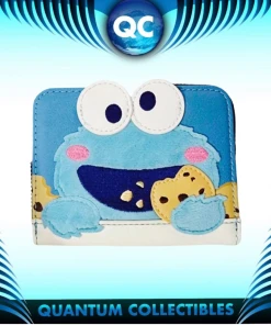Quantum Collectibles Loungefly Sesame Street Kawaii Cookie Monster SeaWorld Exclusive Wallet Preorder