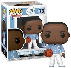 Quantum Collectibles USA Exclusive Stickered Pop Vinyls Funko Pop! NBA Michael Jordan University Of North Carolina Warm-Up Exclusive IN STOCK