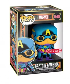 Quantum Collectibles Funko Pop! Marvel Black Light Captain America Target Exclusive Funko Pop! Vinyls